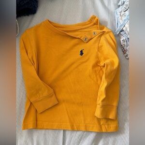 Ralph Lauren Toddler Long-Sleeve Polo Top in Mustard